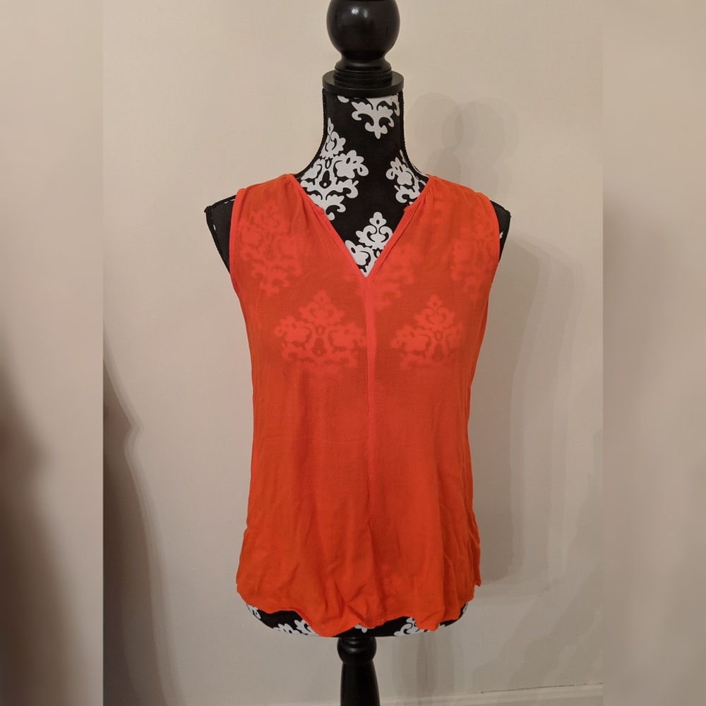 5/$25 orange sleeves blouse